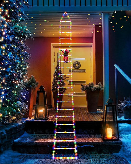 Christmas Holiday LED Solar Ladder Light 10' ft #6995