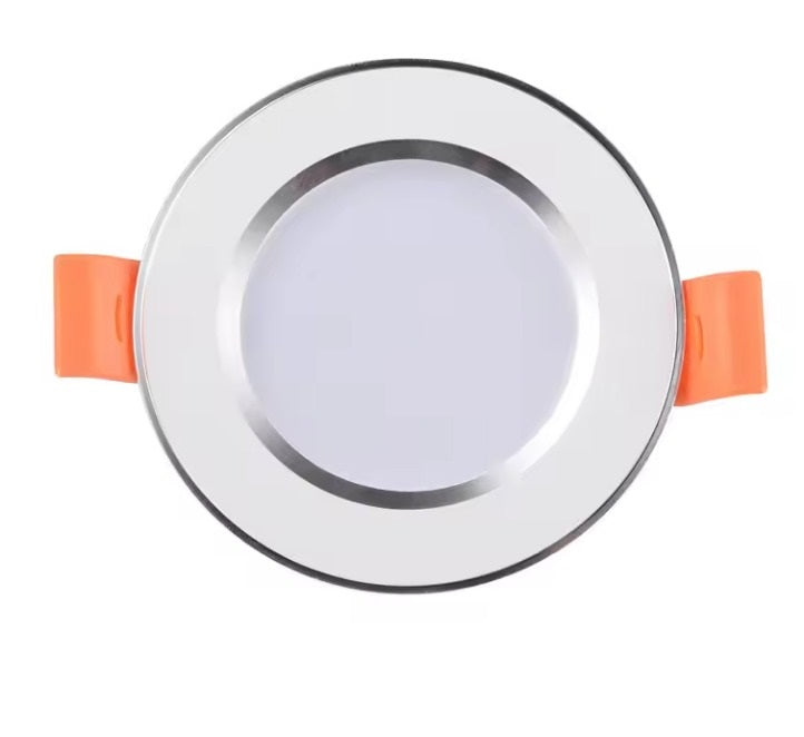 Load image into Gallery viewer, High Quality LED Downlight Ceiling Warm White &amp; White 3watt-6watt-9watt White+Silver Frame
