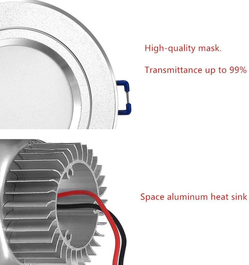 Load image into Gallery viewer, LED Recessed Downlight White 120volt 3watt-7watt-12watt-24watt
