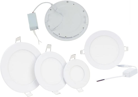 LED Ceiling Light Round Super SLIM Panel WHITE DIMMABLE 3watt-4watt-6watt-9watt12watt-15watt-18watt