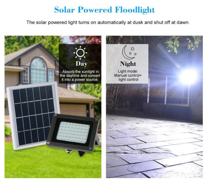 Load image into Gallery viewer, Solar Flood Light Sensor Spotlight 10W 54LED IP65 #0627
