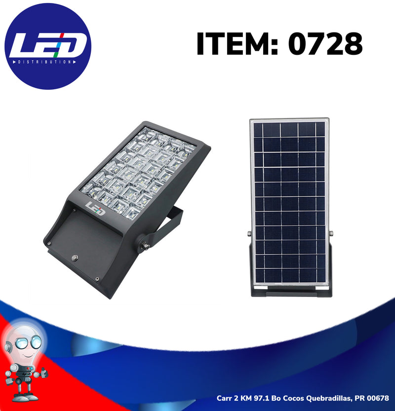 Load image into Gallery viewer, LED All In One 12watt Solar Flood Light #0728
