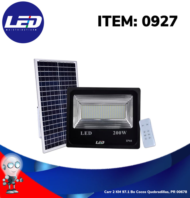 Solar Flood 200watt Model #0927