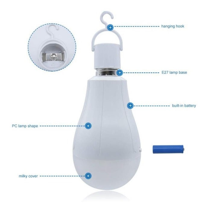 Load image into Gallery viewer, 15W LED Emergency Lamp E27 85-265V Rechargeable #0931
