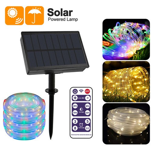 Load image into Gallery viewer, Solar Christmas Rope RGB 200led 65&#39; pies #1018
