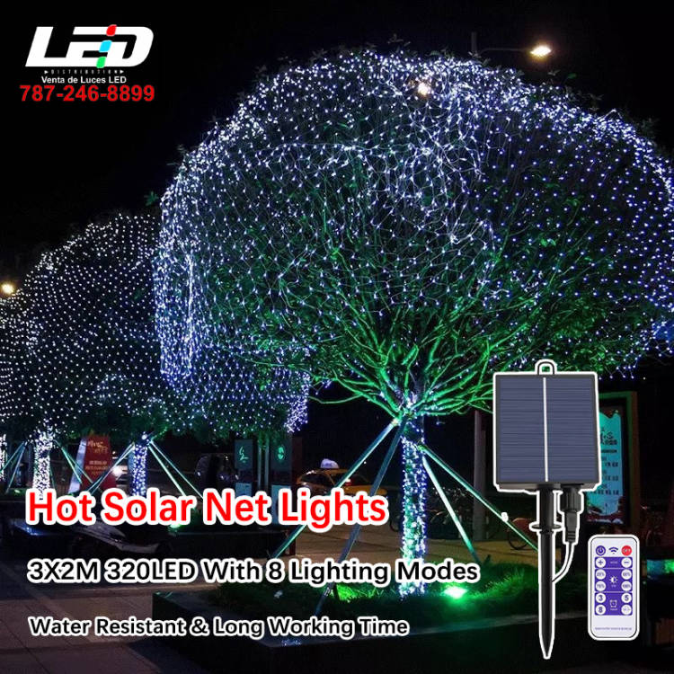 Load image into Gallery viewer, LED Solar Malla LED 6*10 320LED White #1019
