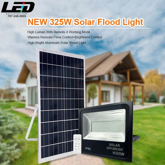 Solar Light IP67 40 Watts Kit d'éclairage Solaire - Lampe + Panneau  Photovoltaïque MTG0078 - Sodishop