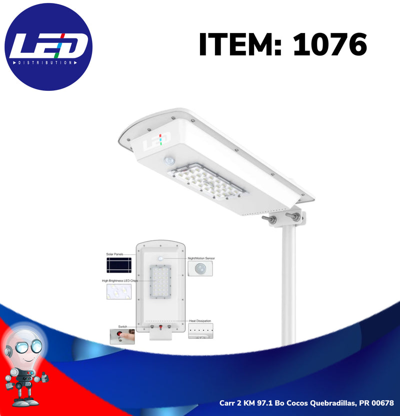 Load image into Gallery viewer, 15W 1500LM PIR Sensor All in One Solar Led Street #1076
