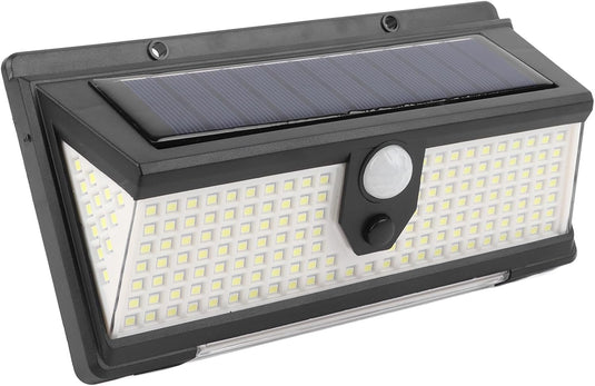 SOLAR WALL LED LIGHT 1,000 LUMENS PIR Sensor 3 modes