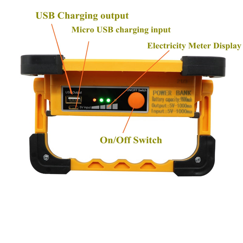 Load image into Gallery viewer, Solar Emergency Portable Lights With 180 Degree Holder Magnetic LED Work Light #1088
