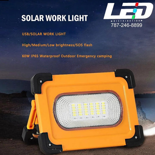 Solar Emergency Portable Lights With 180 Degree Holder Magnetic LED Work Light #1088