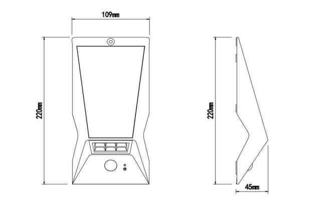 Load image into Gallery viewer, Slim Motion Sensor Wall Mounted Solar Light #1102
