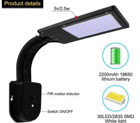 Load image into Gallery viewer, LED Solar Motion Sensor Wall Light Waterproof 3 Modes #1118
