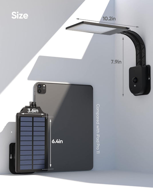 LED Solar Motion Sensor Wall Light Waterproof 3 Modes