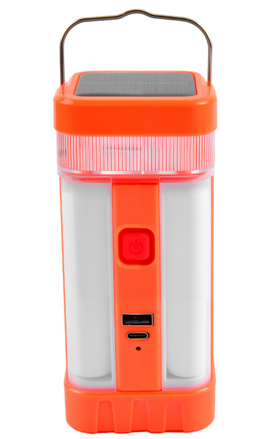 LED Solar Camping Lamp + USB / Linterna Recargable #1168