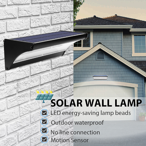 Load image into Gallery viewer, 60LED Solar Lights Wall Lamp #1198
