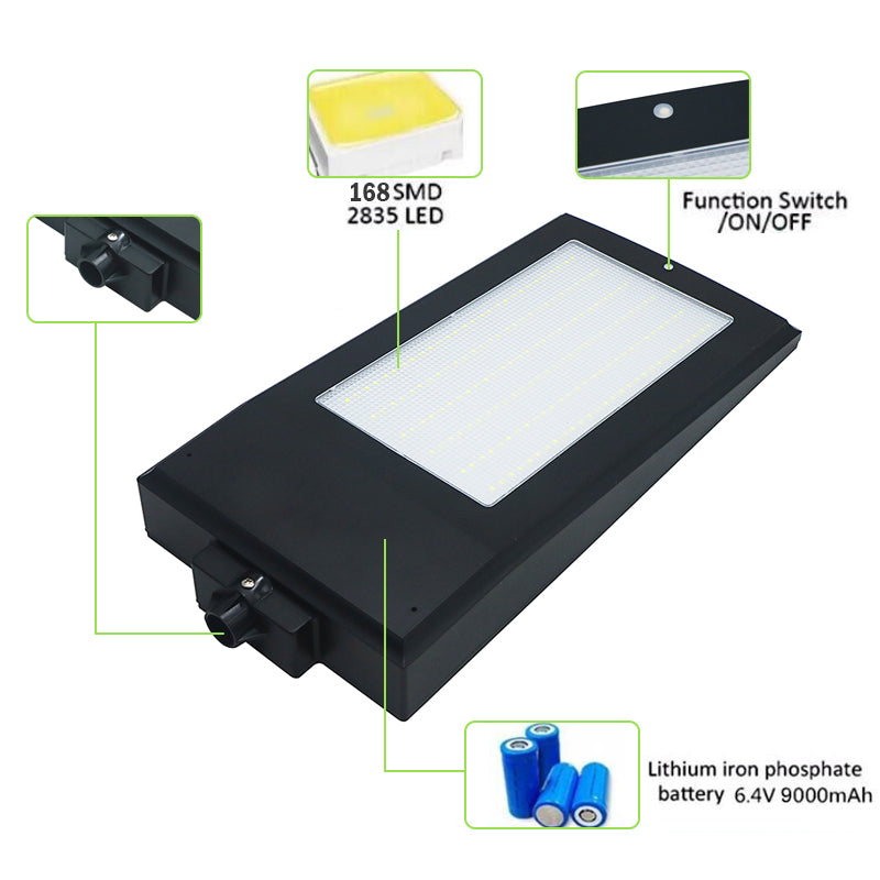 Load image into Gallery viewer, Solar Street Light Radar Motion Sensor Outdoor Waterproof Solar Security Light #1199
