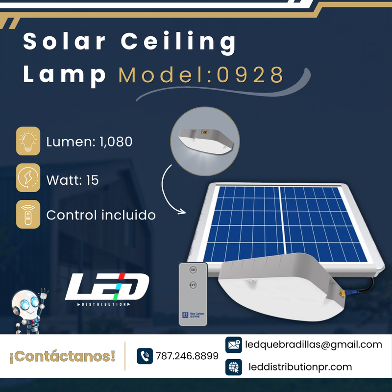Load image into Gallery viewer, Solar Ceiling Lamp 15watt 1080LM #0928
