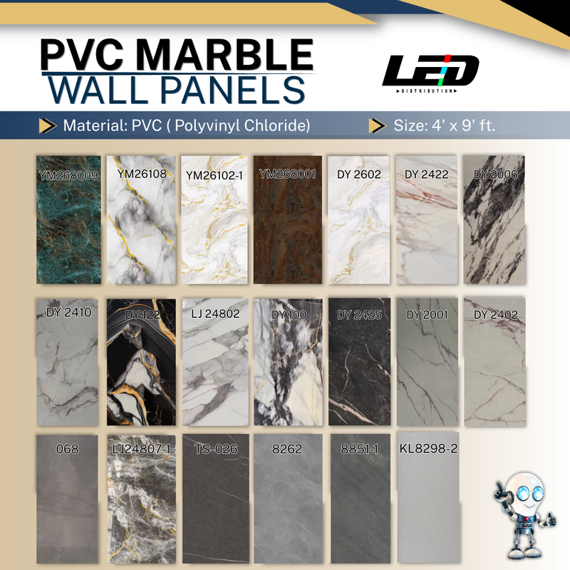 Load image into Gallery viewer, PVC Marble Wall Panels 4' x 9' Pies
