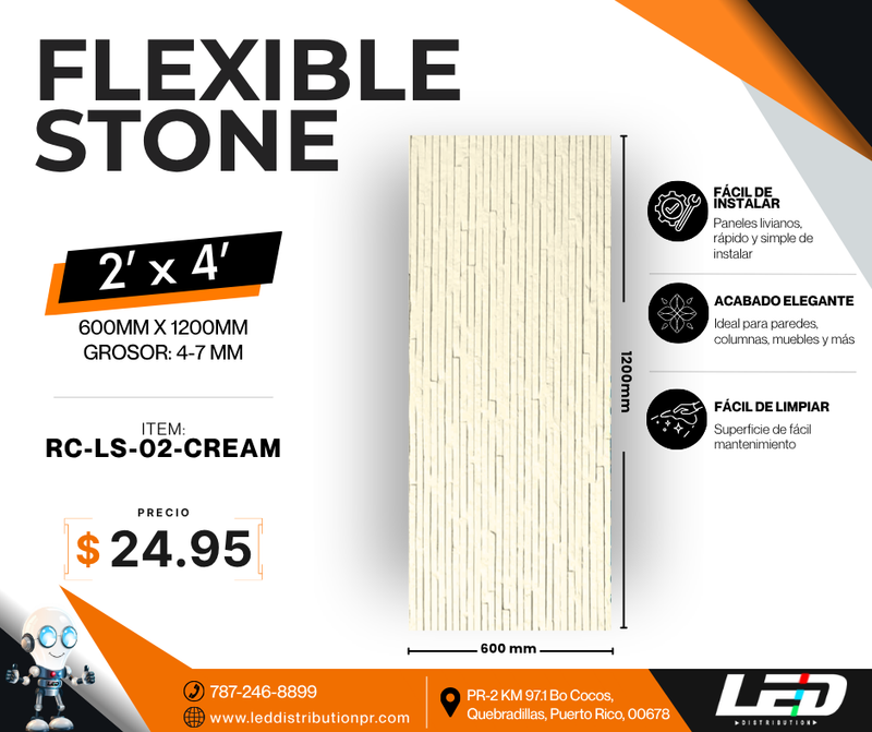 Load image into Gallery viewer, Flexible Stone Panels 2' x 4' ft.
