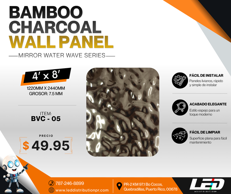 Load image into Gallery viewer, Bamboo Charcoal Wall Panel 4' x 8' ft
