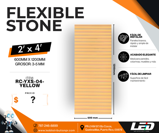 Flexible Stone Panels 2' x 4' ft.