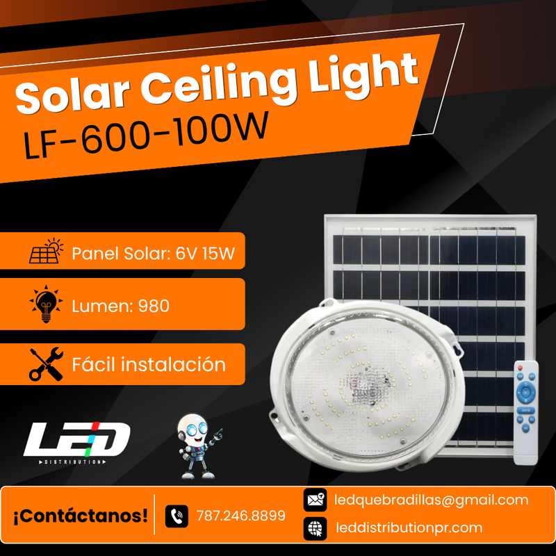 Load image into Gallery viewer, Solar Ceiling Light Lf-600-100W

