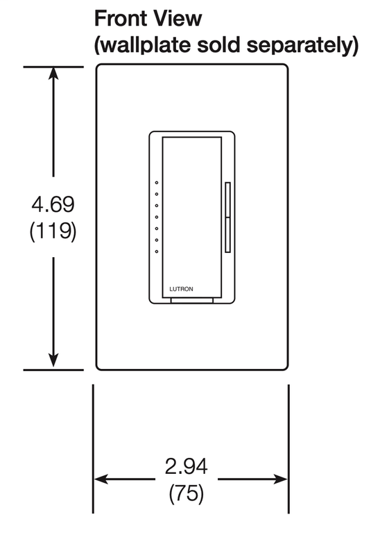 LUTRON MAESTRO PRO LED+ DIMMER - WHITE