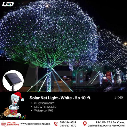 LED Solar Malla LED 6*10 320LED White #1019