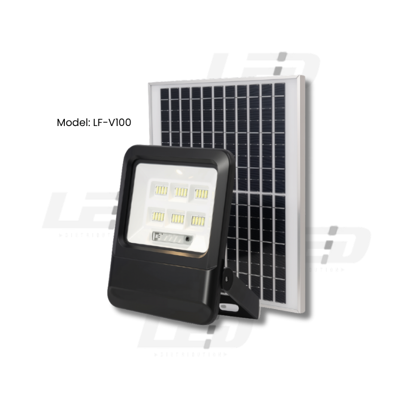 Load image into Gallery viewer, Solar Flood Light 100WATT  900 LM  6500K  #LF-V100
