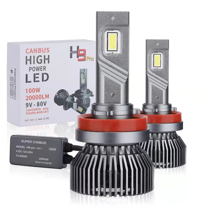 LED Headlight Bulb 12v-24v Model LED N 18000-20000LM Model H