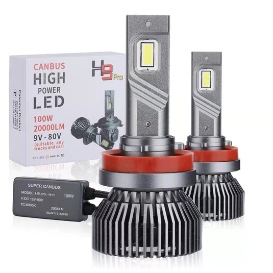 LED Headlight Bulb 12v-24v Model LED N 18000-20000LM Model H