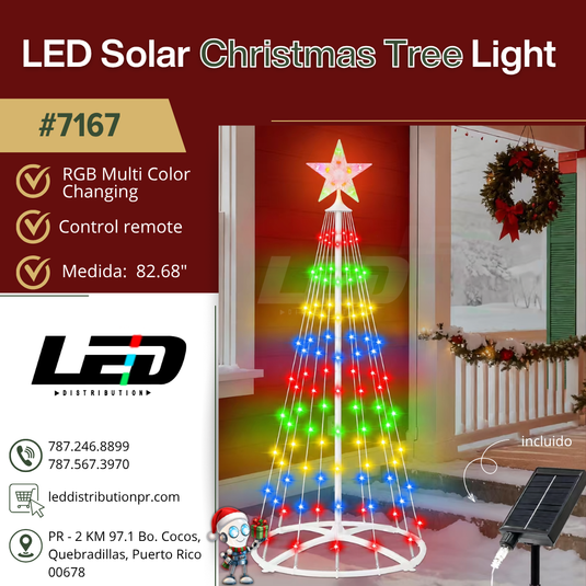 LED Solar Christmas Tree Light