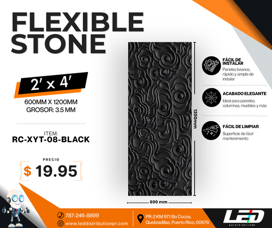 Flexible Stone Panels 2' x 4' ft.