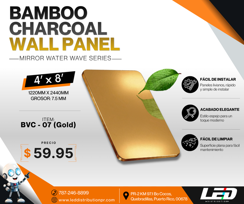 Load image into Gallery viewer, Bamboo Charcoal Wall Panel 4' x 8' ft
