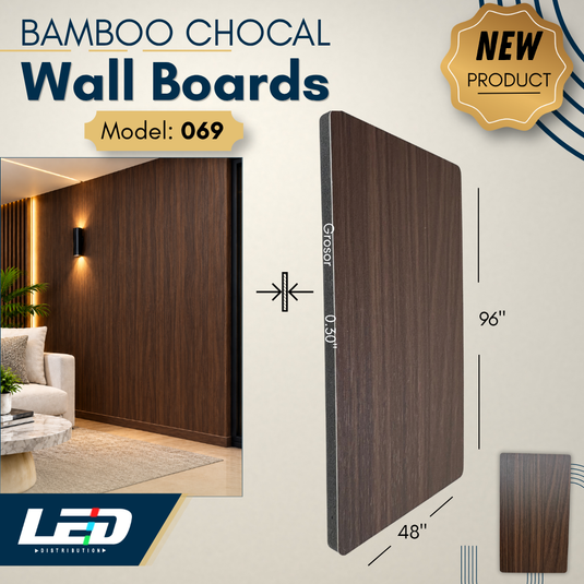 Bamboo Chocal Wall Boards 4'x 8' Interior Panel