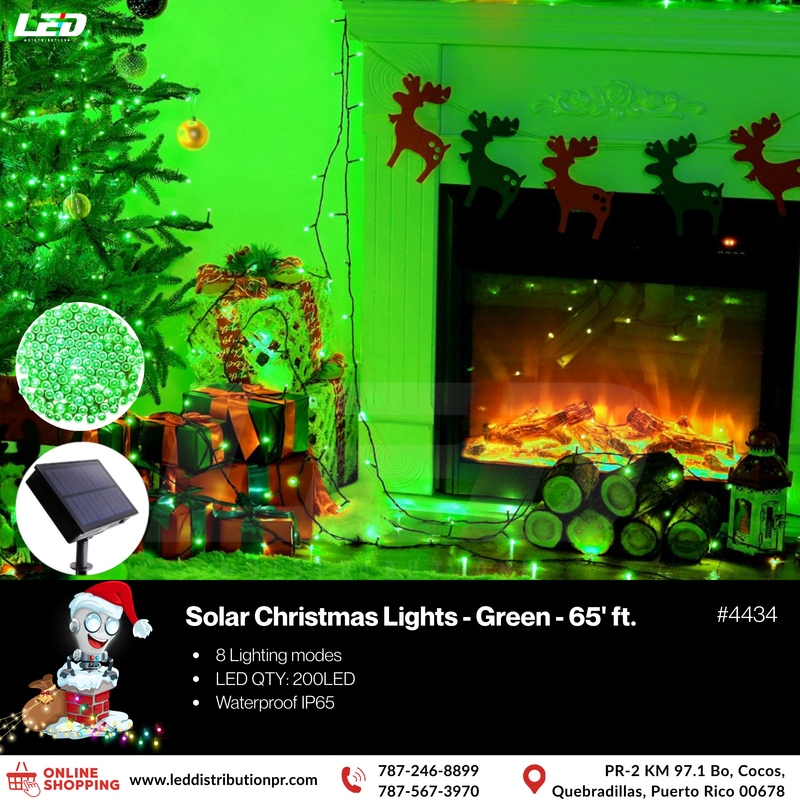 Load image into Gallery viewer, LED Solar String 200LED Green #4434
