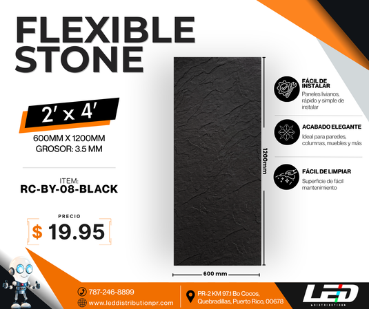 Flexible Stone Panels 2' x 4' ft.