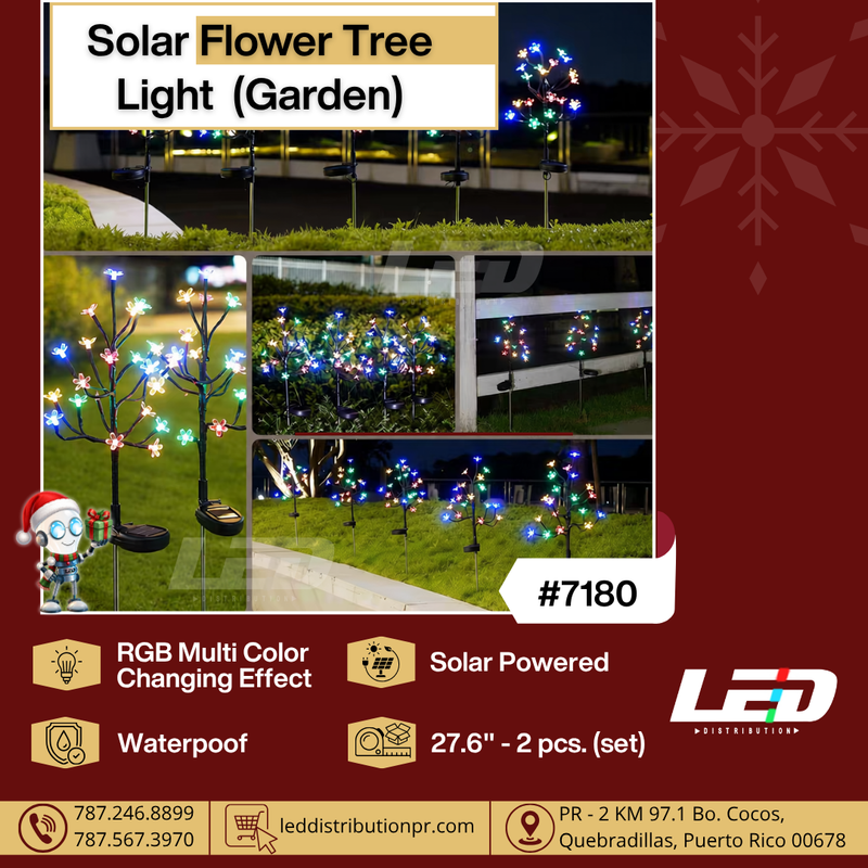 Load image into Gallery viewer, Solar Flower Tree Light  (Garden) #7180
