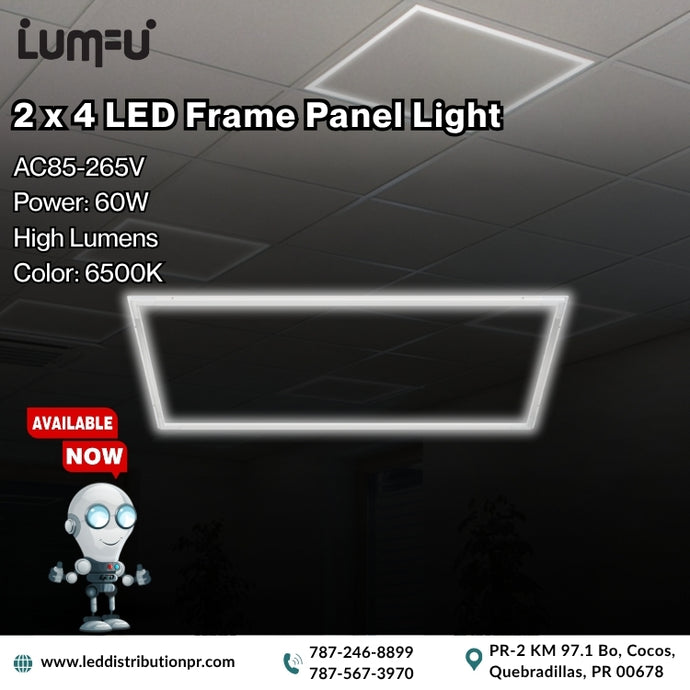 2x4' LED Frame Panel Light 10pcs BOX 6500K 60watt