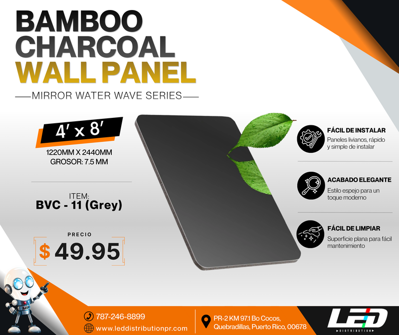 Load image into Gallery viewer, Bamboo Charcoal Wall Panel 4' x 8' ft
