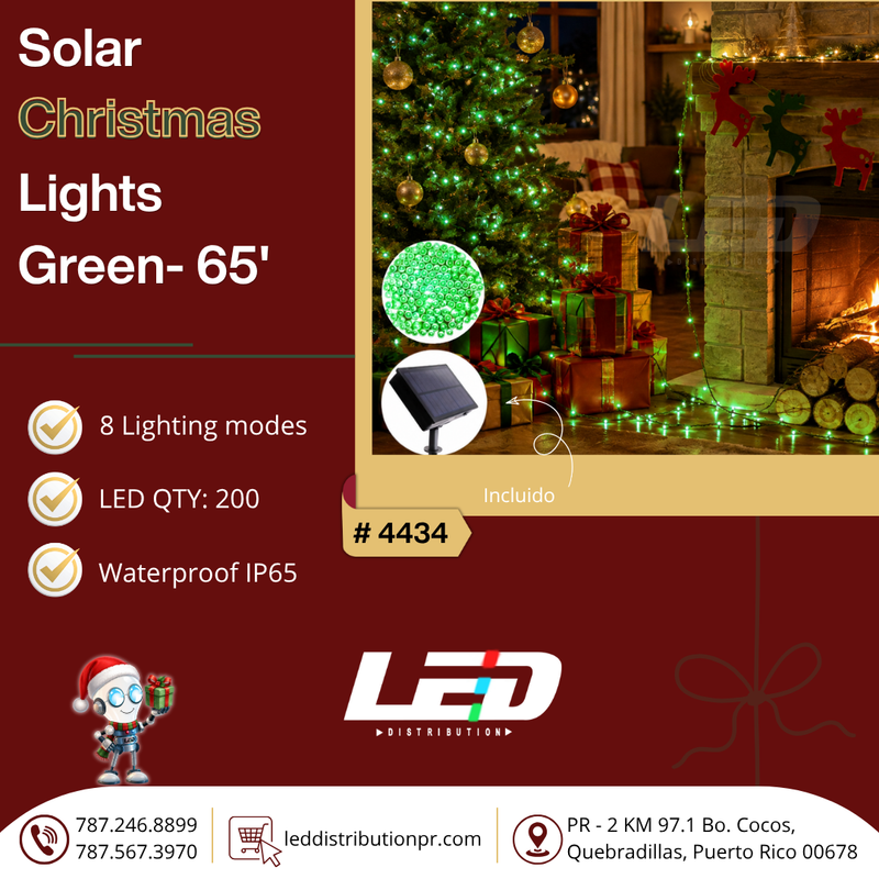 Load image into Gallery viewer, LED Solar String 200LED Green #4434
