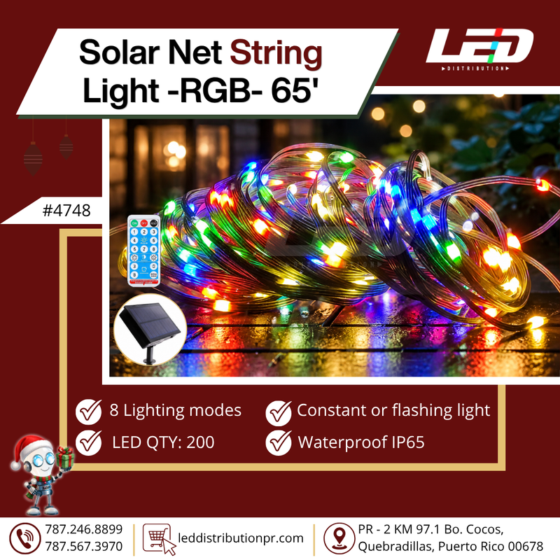 Load image into Gallery viewer, Solar Net 200LED String Light 71.5' ft. #4748
