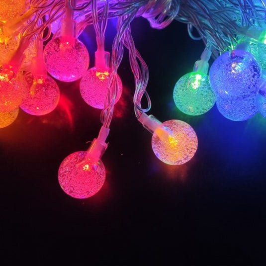 LED Outdoor 100LED Solar String Light RGB Multi-Color + Warm White