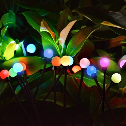 Load image into Gallery viewer, Solar Swaying Light 10LED 2pcs Pack RGB Multi-Color #6966
