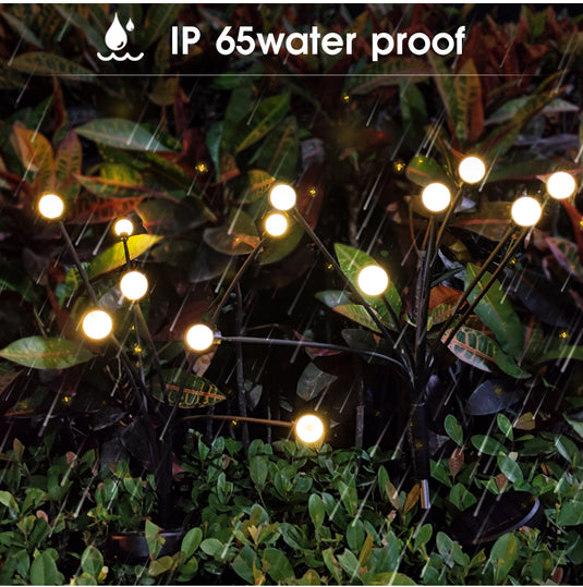 Solar Swaying Light 10LED 2pcs Pack RGB Multi-Color