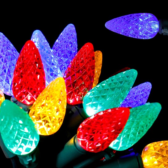 Load image into Gallery viewer, LED Solar 50 Strawberry String Light MULTI-COLOR #6975 mi
