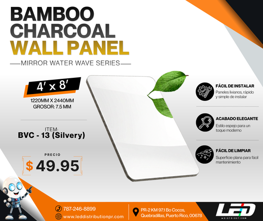 Bamboo Charcoal Wall Panel 4' x 8' ft