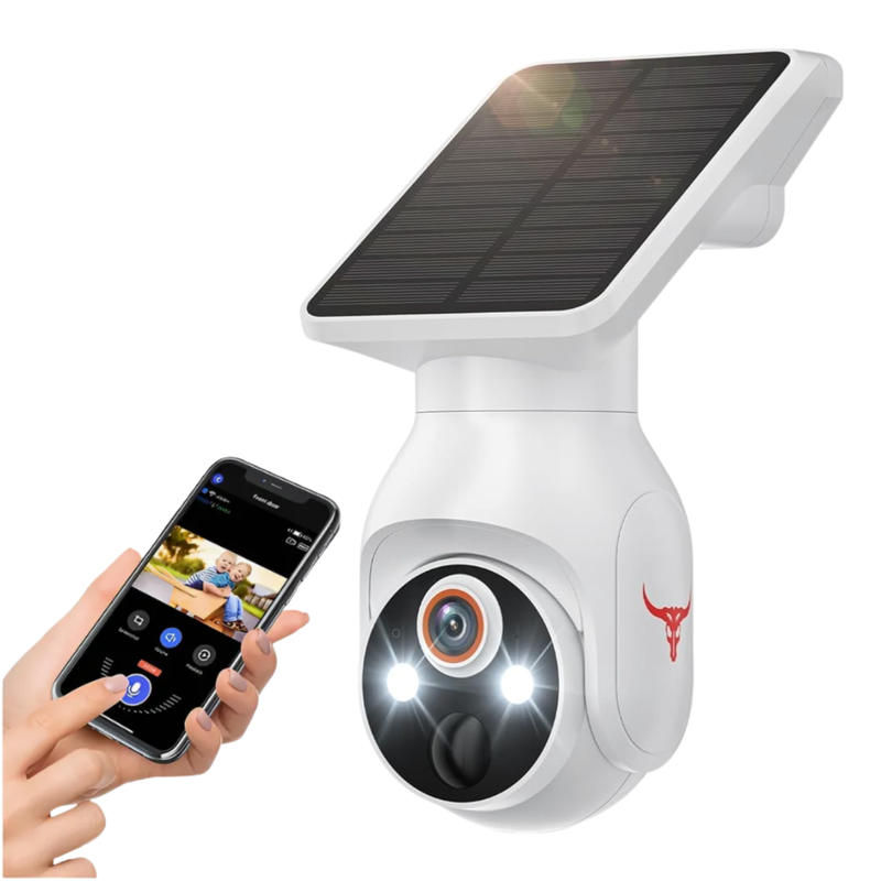 Load image into Gallery viewer, 2.4GHz Wi-Fi Smart Solar Panel Security Camera #7151
