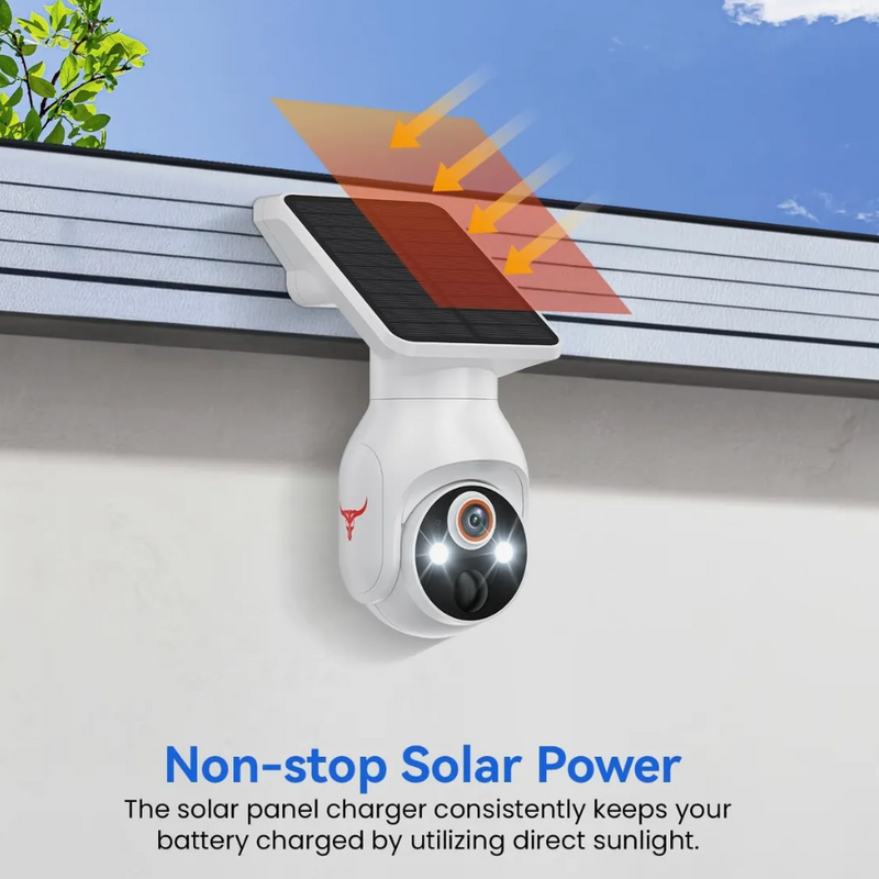 Load image into Gallery viewer, 2.4GHz Wi-Fi Smart Solar Panel Security Camera #7151
